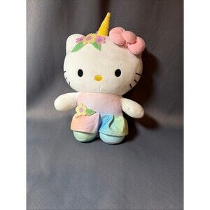 Sanrio Hello Kitty Unicorn Pastel Plush Stuffed Animal Fiesta Toy Pastel